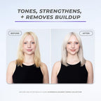 XMONDO Hair Supernova Blonde Toning Shampoo | Vegan Formula with Vegetable Proteins, Jojoba Oil, and Violet Pigments to Replenish, Restore, and Reduce Yellow Tones in Blonde Hair, 8 Fl Oz 1-Pack