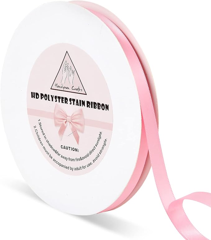Handyman Crafts Pink Satin Ribbon by HandymanCrafts