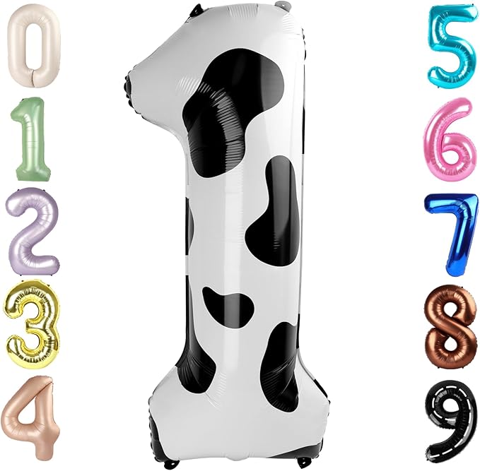 Number 1 Balloons 40 Inch for 1st 11 Birthday Party Decoration, by Mluchee