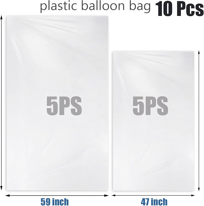 Large balloon bags, balloon transport and ransparent giant storage bags 59x98 - Image 3