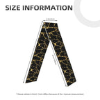 Boys Girls Gold Black Marble Texture Sports Sweatband Multi Style Beauty Skinny Hair Band Headdress for Yoga Travel Spa