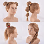 120PCS Multicolour Hair Ties for Women Girl,Black Elastics Hair Ties No Damage Ponytail Holder for Thick/Thin Hair Accessories,Soft Cotton Cloth Seamless Hair Bands