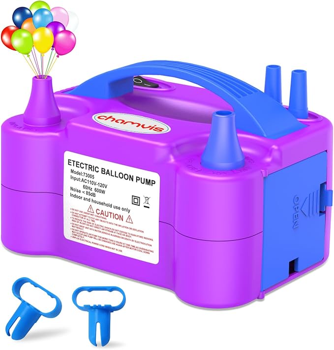 chamvis Balloon Pump Electric, Balloon Air Pump Inflate Pump by Chamvis