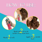 Jerome Russell Temp'ry Spray-on Brown Hair Color, 2.2oz x 3 pack