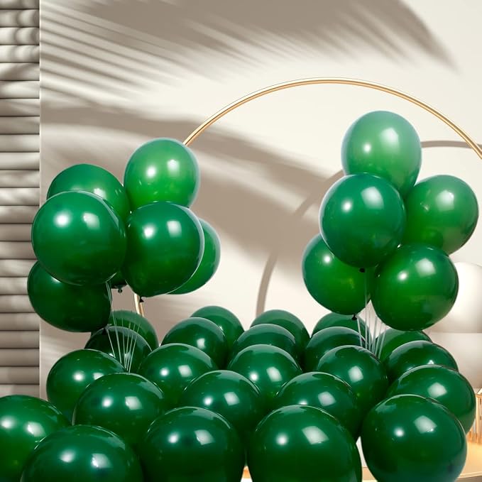 300 pack Green Balloons 12 Inch Dark green Latex Balloon Bulk - Image 5