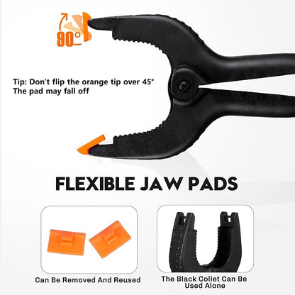 4.5 Inch Spring Clamps for Balloon Arch, 10 Pack Backdrop Clips Heavy Duty | - Image 4