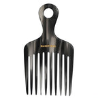 14MX Long-Tooth Comb/Afro Hair Lift Combs for Women's Curls and Men's Beards - Hand-Made, Hand-Crafted Beauty for Effortless Styling (Graphite, 1 PACK)