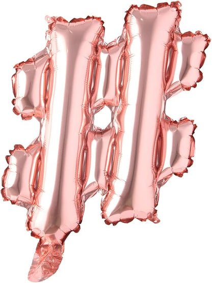16" inch multicolor Alphabet Letter symbol & @ # Balloons Aluminum Hanging Foil by RUIANSI