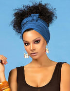 Harewom Head Wraps for Black Women Stretch Head Scarf Long African Hair Wraps Turban Headwraps Jersey Headbands