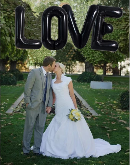 TONIFUL 40 Inch Large Black E Letter Balloon - Image 5