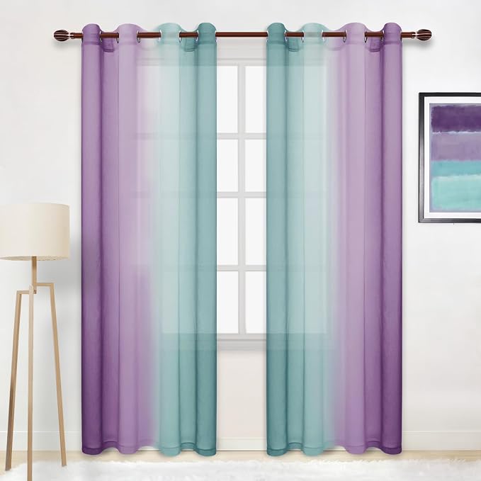 DWCN Ombre Sheer Curtains - Image 7