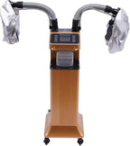 Nano Hair Steamer, Professional Micro Mist Hair Color Processor with 2 Vaporizing Caps, 650W Vertical Hair Care Machine with Rolling Wheels, Salon Spa Equipment for Deep Hair Care Repair, Hair Styling