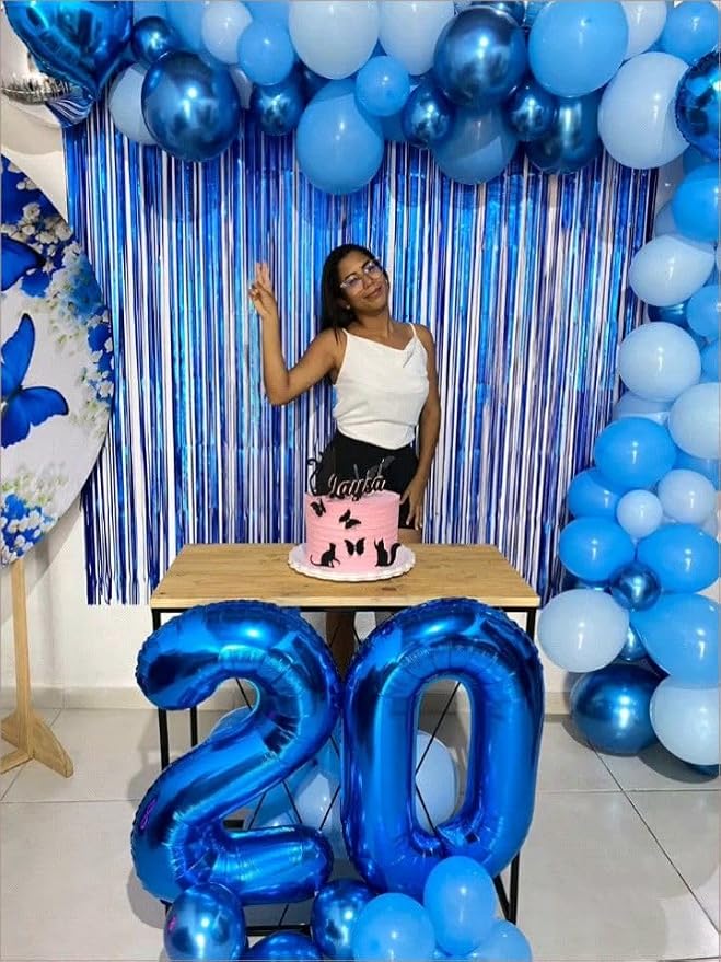 Number Balloons 40 Inch Blue 1 Balloon - Image 2