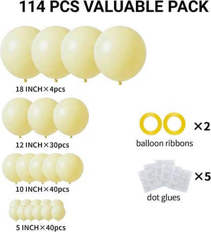 Pastel Yellow Balloons, Bee Theme Birthday, Gender Reveal - Image 2