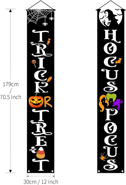 Olanrun Hanging Halloween Door Decorations, 70-inch Front Door Banner Decor - Image 4