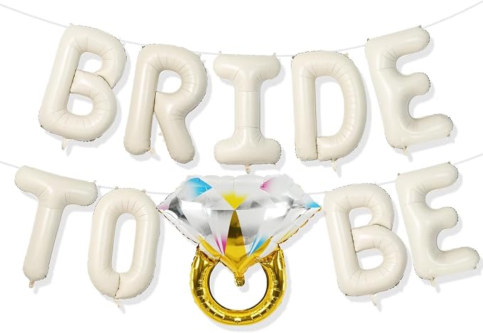 Beige Bachelorette Party Decorations, Cream White Sand Bride To Be Bridal by Paeyeq