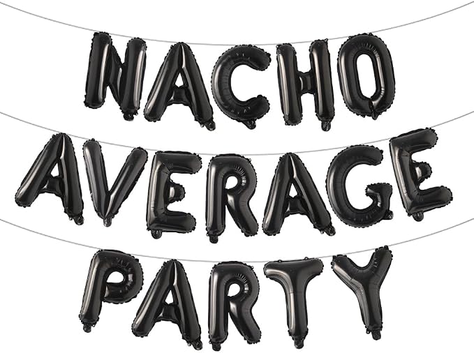 Nacho Average Party Decoration Nacho Average Party Balloons Banner Fiesta Taco by RUIANSI