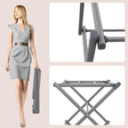 Drying Rack for Laundry, Foldable Clothes Drying Rack, Small Collapsible Dry Rack for Clothes, Use for Indoor & Outdoor Drying Clothes, 40"x29"x14.5" (Grey)