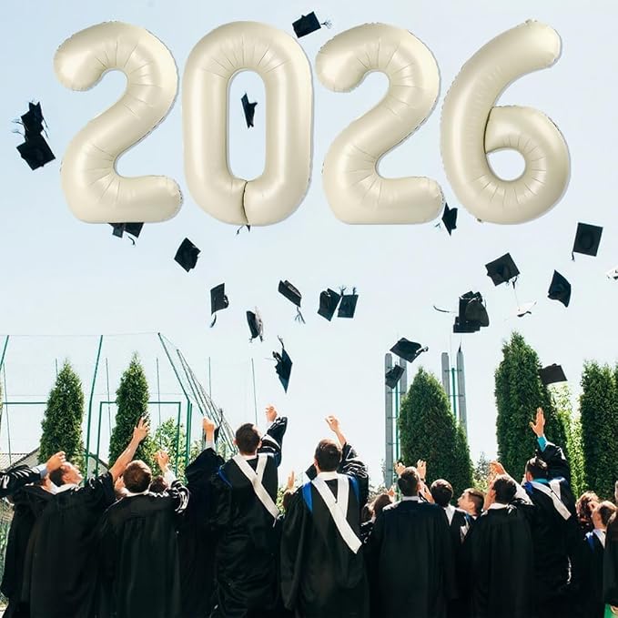 2026 Number Black Balloons 40Inch Balloon - Image 4
