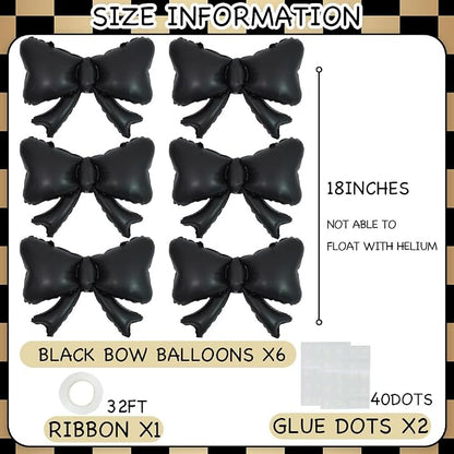 6 Pieces Bow Balloons, Wedding Bridal Shower, Balloon Garland Accessories - Image 5