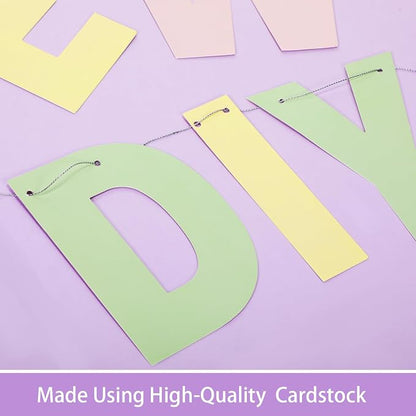 TaoBary 112 Pcs DIY Letter Kit Glitter Customizable Banner Letters Include 107 - Image 4