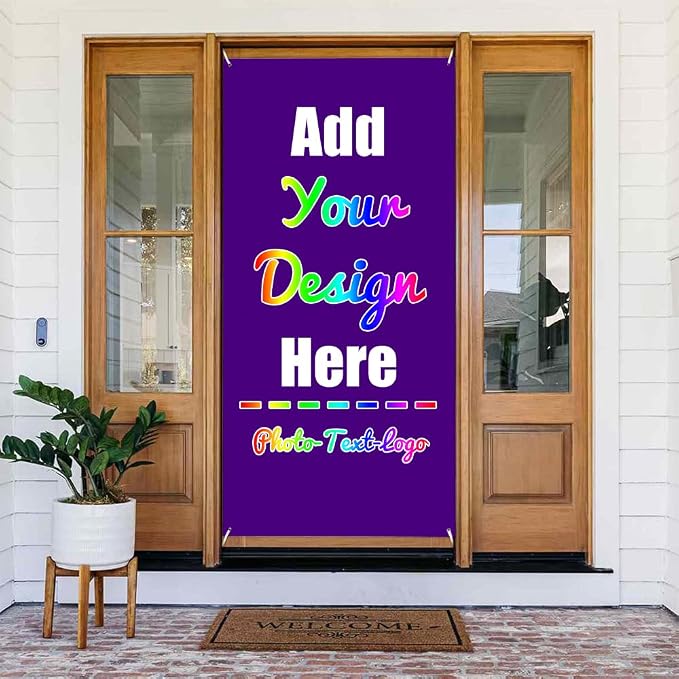 Custom Banners and Signs 35.4x72.8 Inch, Indigo | Customize by ZOLRITH