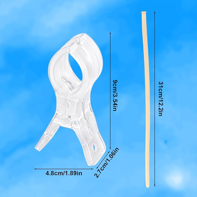 10pcs Balloon Arch Clips & 100pcs Balloon, Transparent Clear Backdrop Heavy - Image 2