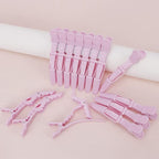 Ondder 14 Pcs Purple Alligator Hair Clips for Styling Sectioning Larger Salon Pro Barber Hair Clips for Coloring Cutting Big Alligator Clips for Hair Styling Accessories for Women Men