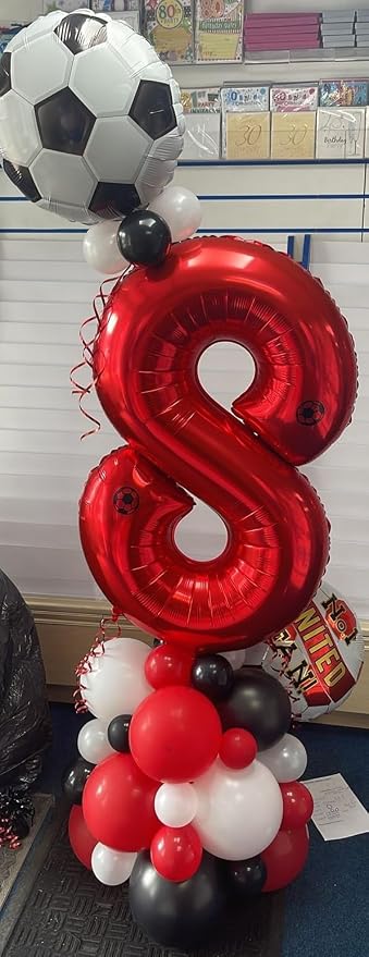 Red Number 8 Balloon 40 Inch, 8th Birthday Party Decorations Men Women | Foil - Image 7