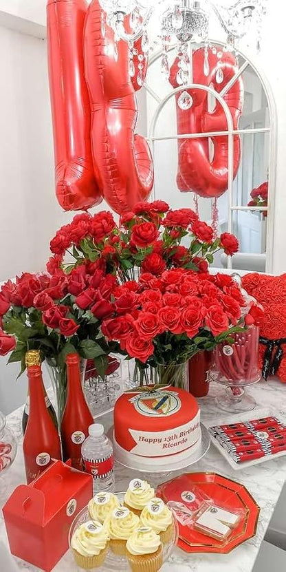 Red 3 Balloon - Number Balloon 40 Inch, 3rd Red Birthday Decorations | Large - Image 7