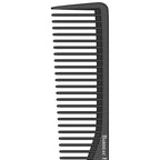 Professional 7 Inch Black Carbon Fiber Anti Static Chemical And Heat Resistant Comb For All Hair Types | Fine and Wide Tooth Comb For Men and Women