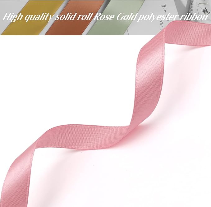 Nsilu 1/2 inch, Rose Gold Ribbon - Image 3