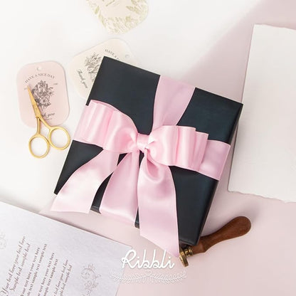 Ribbli Light Pink Double Faced Satin Ribbon, 1-1/2” x Continuous 25 Yards - Image 4