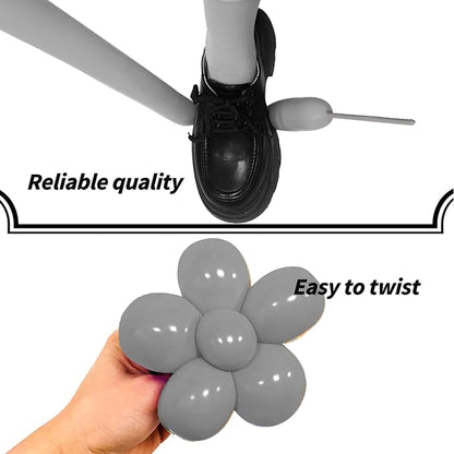 Grey Long Balloons Premium 260 Twisting Animals Magic Balloons - Image 4