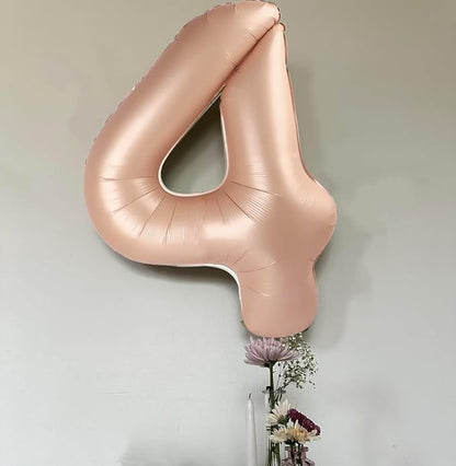 3 Balloon Number 40 Inch Light Brown Balloons - Image 4
