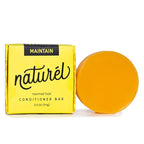 Naturel Maintain Conditioner Bar, Conditioner Bar for Hair Growth and Shine, Castor Oil and Grapefruit Oil, Vegan, Zero Waste, Cruelty Free, Made in USA