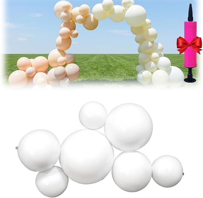 Reusable Inflatable Balloon Garland Arch Kit, 43in/15in Linked Pvc Balloons by Unknown