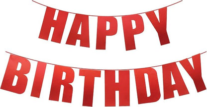 Red Happy Birthday Party Kid Supplies by IEBQ
