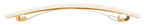 France Luxe Long and Skinny Barrette - Pavlova White