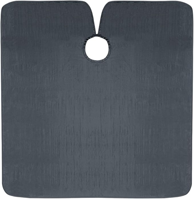 Cricket Forte Haircutting Capes for Professional Salon Barbershop Cape for Clients, Adjustable Snap Neck Closure, Slate