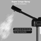 Stand Professional Ozone Facial Steamer with Digital Display, Adjustable Height & Rolling Base, Timer Function, 360° Rotatable Nozzle, Hot Mist Function, Use for Home, Salon SPA (Black)