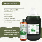 Hemp Seed Oil Direct from Canada - Hemp Seed Oil for Hair, Skin, Body - 4 Gallons
