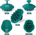URTHEONE Scalp Massager Shampoo Brush for Hair Growth,Soft Silicone Scalp Scrubber Shower Brush for Women Men Kids Stress Relax&Scalp Exfoliator,Scalp Scrubber for Dandruff Removal (Forest)