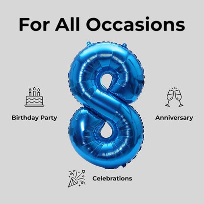 YPSelected 32 Inch Large Foil Helium Number Balloon Birthday Wedding Party 0-9 - Image 5