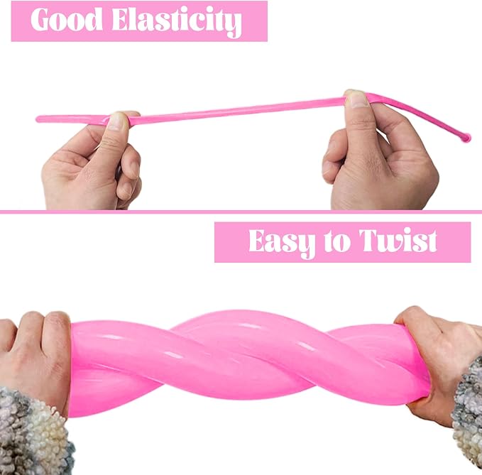 Pink 260 long Balloons 100 Pack Matte Pink Modeling Long Magic Balloons - Image 3