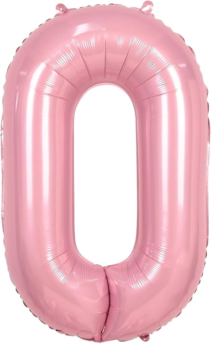 Pink Letter O Balloons, O Balloon 40 Inch Foil Helium O Balloon Letter | Pink O by BBPOOL
