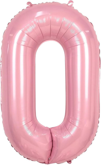 Pink Letter O Balloons, O Balloon 40 Inch Foil Helium O Balloon Letter | Pink O by BBPOOL