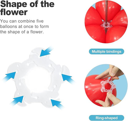 CoguZed 80 Pack Balloon Tie & Knotter Tool – One-Handed Fast Knotting Device - Image 3