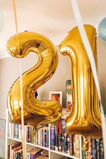 Gold 0 Balloon - Number Balloon 40 Inch, 0th Gold Birthday Decorations | Giant - Image 9