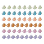 50 PCS Mini Hair Claw Clips， Bangs Strong Grip Multifunction Clamp Clips. (Glitter)